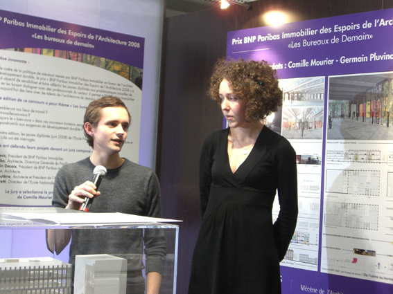 Camille Mourier et Germain Pluvinage, gagnants du prix en 2008